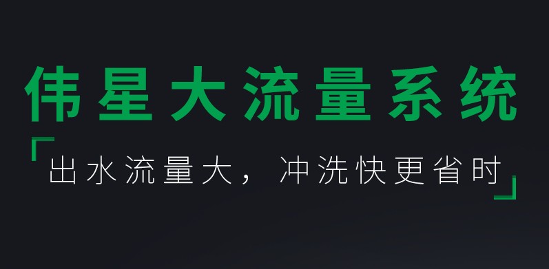 偉星大流量系統  出水流量大  沖洗快更省時