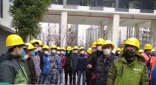 偉星星工會(huì)30多名勇士支援武漢雷神山建設(shè)
