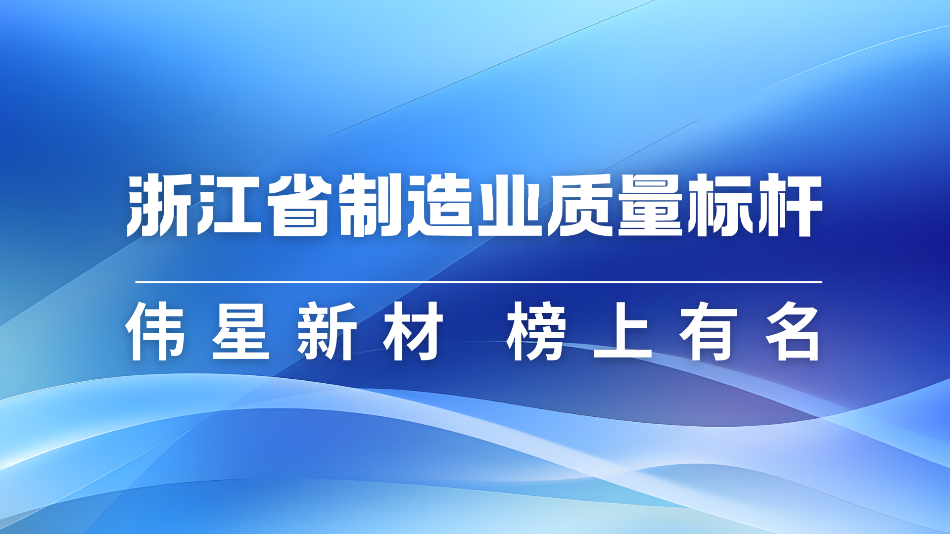 偉星新材獲評2024年浙江省制造業質量標桿